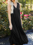 Full Size V-Neck Midi Tank Dress - Odaingerous